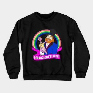 Imagination Vintage Style Distressed Shirt Crewneck Sweatshirt